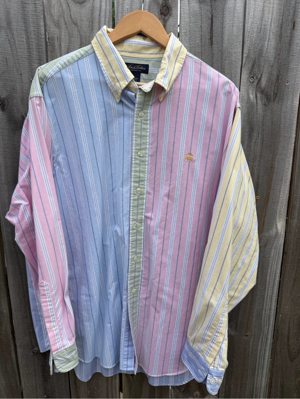 Brooks Brothers Fun Stripe Oxford Button Down Shirt